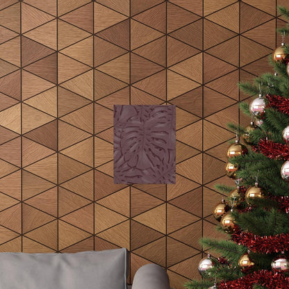 Merlot Monstera Botanical Print – Unframed Wall Art