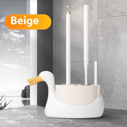 Three-in-one Toilet Brush Wall-mounted Household Light Luxury No Dead Angle Bathroom Gap Brush Multifunctional Cleaning Suit