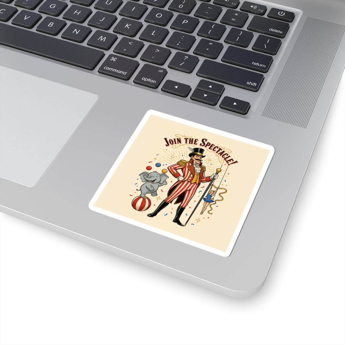 Join the Spectacle Circus Sticker | Vintage Carnival, Camp Big Top