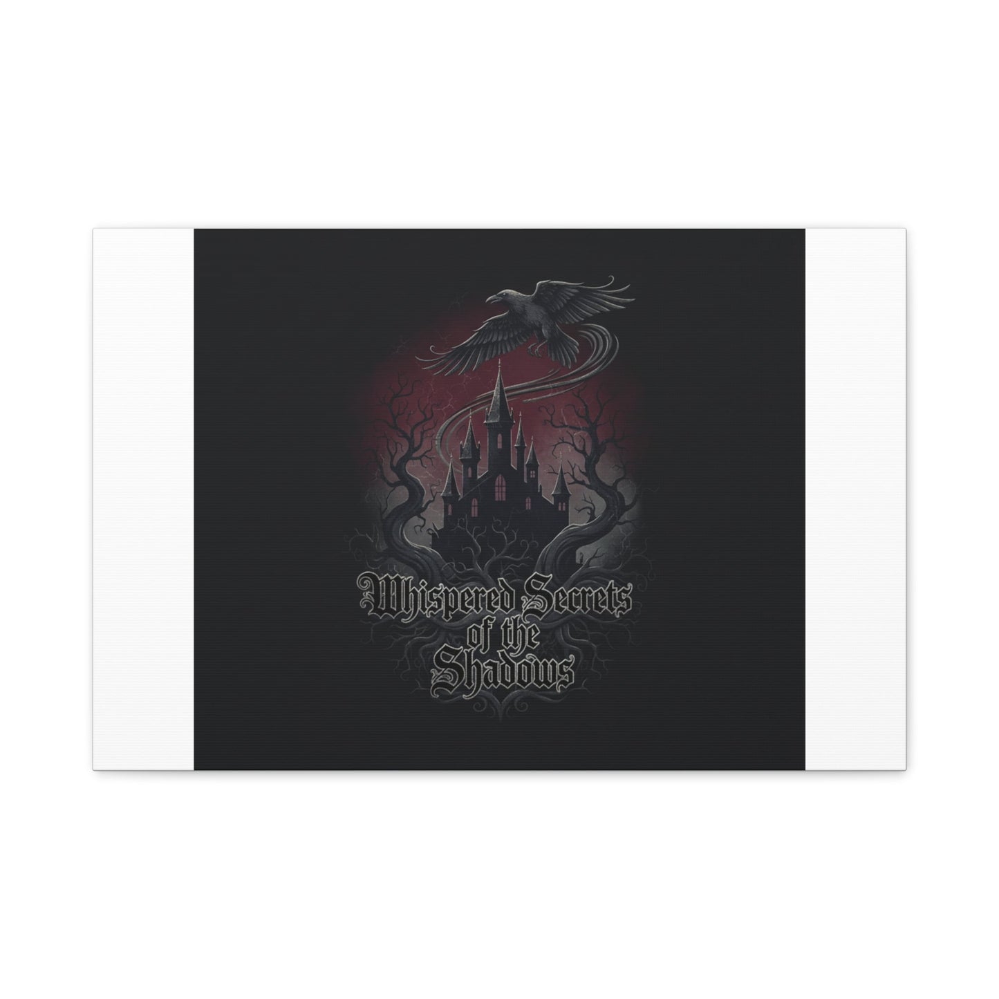 Whispered Secrets of the Shadows Castle Wall Art, Matte Canvas | Gothic Medieval Decor