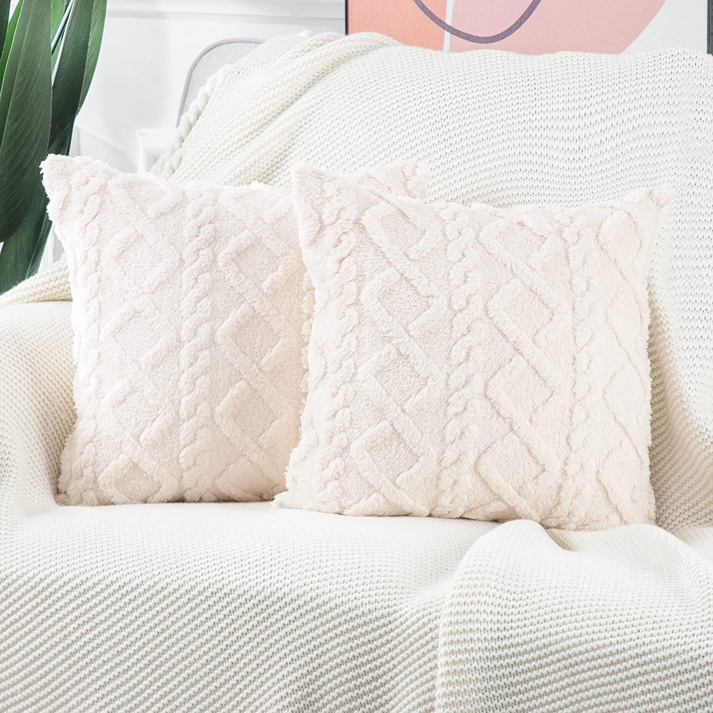 Living Room Car Retro Soft Fluffy Pillow Cushion