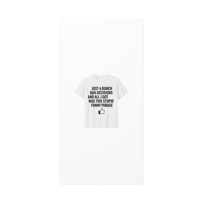 self-deprecating quote Canvas | sarcastic introvert wall art, anxiety humor