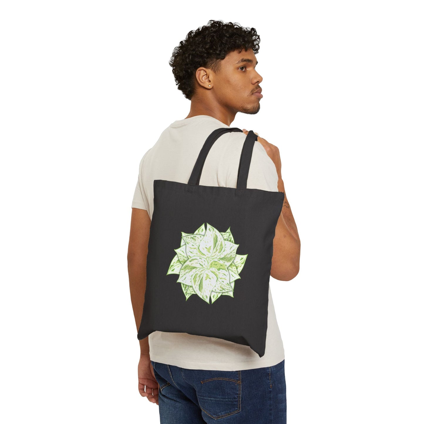 Snow Queen Pothos Canvas Tote Bag – Eco Friendly Everyday Carry