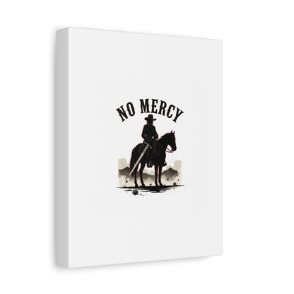 No Mercy Cowboy Skull Canvas | western skull art, gothic Americana