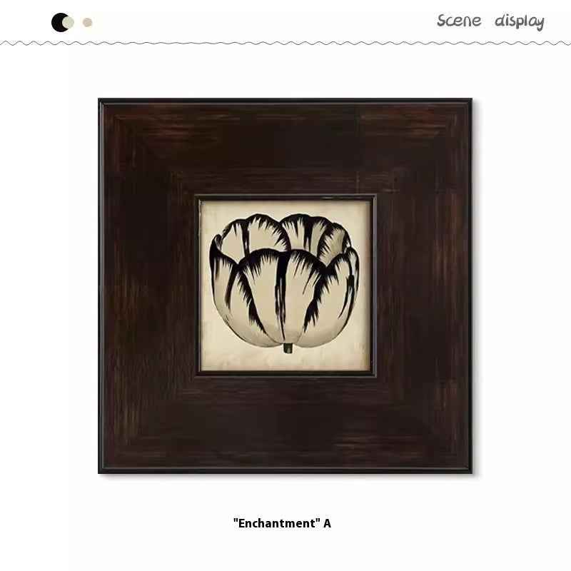 Silent Style Middle-ancient Art Decorative Painting Living Room Wall Painting Restaurant Wallpaper Bedroom Bedside Painting