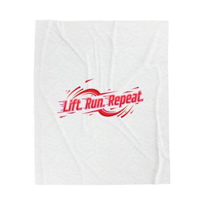 Lift Run Repeat Blanket | Fitness Motivation, Active Lifestyle Throw