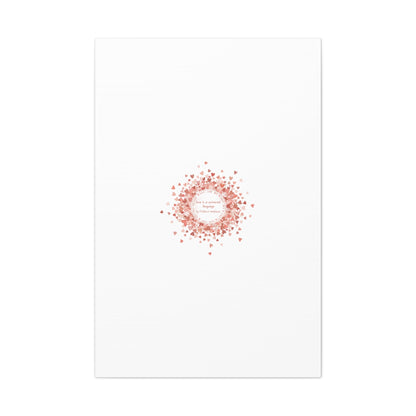 Tiny Heart Confetti Canvas | Matte Stretched Wall Art