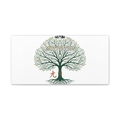 Handwritten Doodle Tree Canvas | Matte Stretched Wall Art