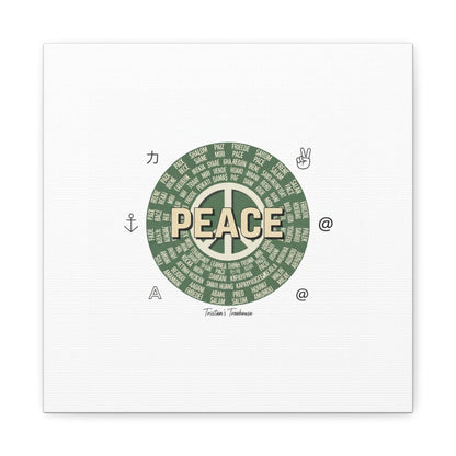 Peace doodle canvas | hand drawn sketch aesthetic, handwritten message