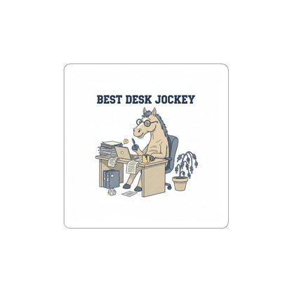 Best Desk Jockey Kiss-Cut Stickers | Workhorse Office Humor, Burnout Parody