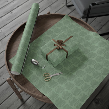 Monstera Leaf Green Wrapping Paper – Botanical Gift Wrap Roll