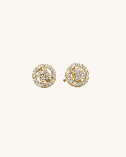 Quad Ring Moissanite Studs