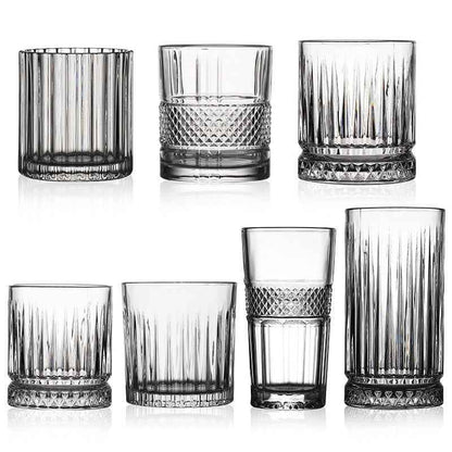 Creative Engraved Wine Glass Classical Cup Thickened Drinkware