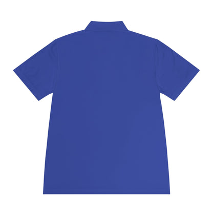 Peace & Progress Men's Polo Shirt — 'PEACE not POTENTIAL FOR WAR' Patch