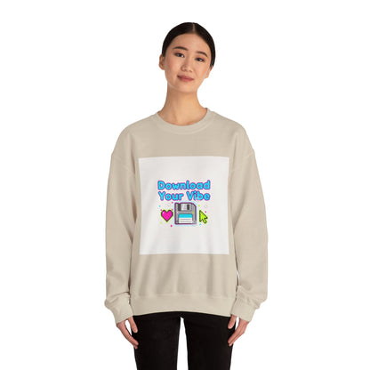 Download Your Vibe Sweatshirt | Y2K retro tech, pixel floppy art