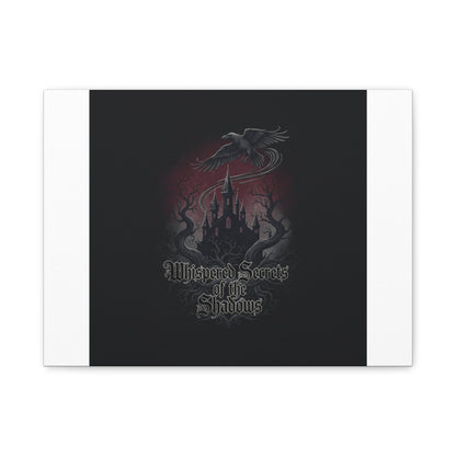 Whispered Secrets of the Shadows Castle Wall Art, Matte Canvas | Gothic Medieval Decor