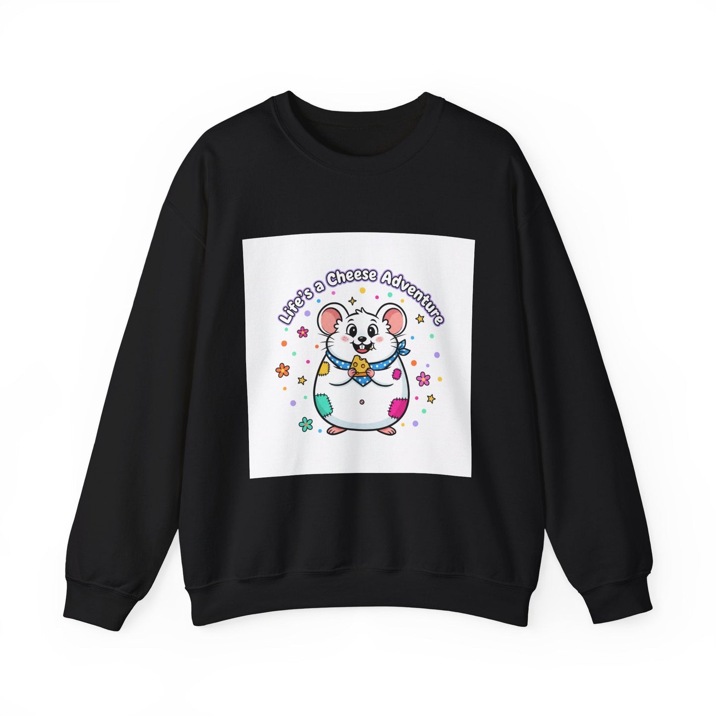 Mouse Cheese Adventure Sweatshirt | Rodent-Core, quirky animal pride