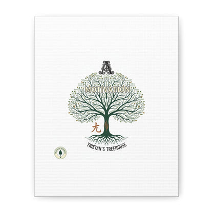 Handwritten Doodle Tree Canvas | Matte Stretched Wall Art
