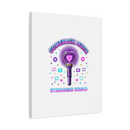Comeback Mode Lightstick Canvas | K-pop Comeback, Streaming Squad