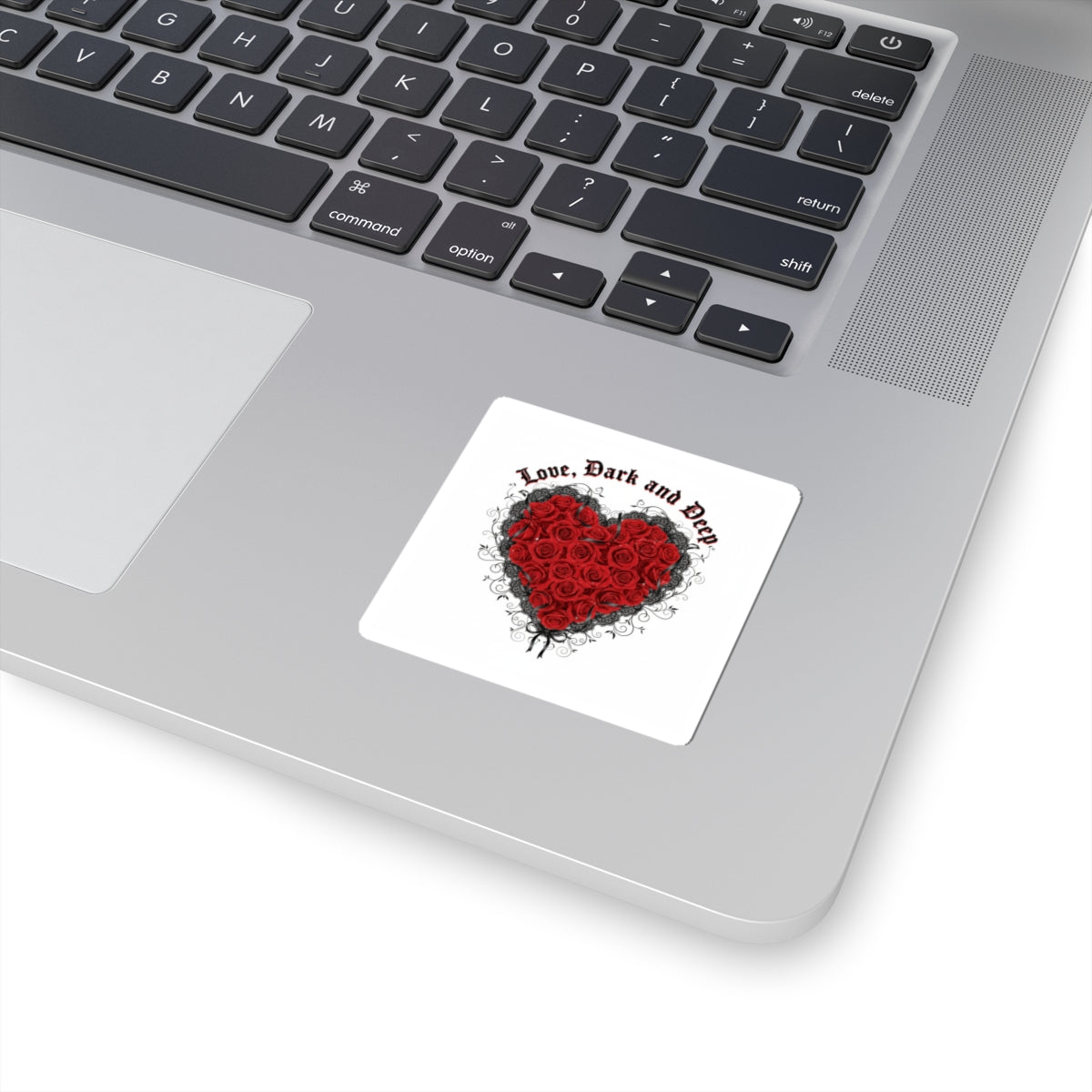Love Dark and Deep Heart Sticker | gothic romance, 80s nostalgia