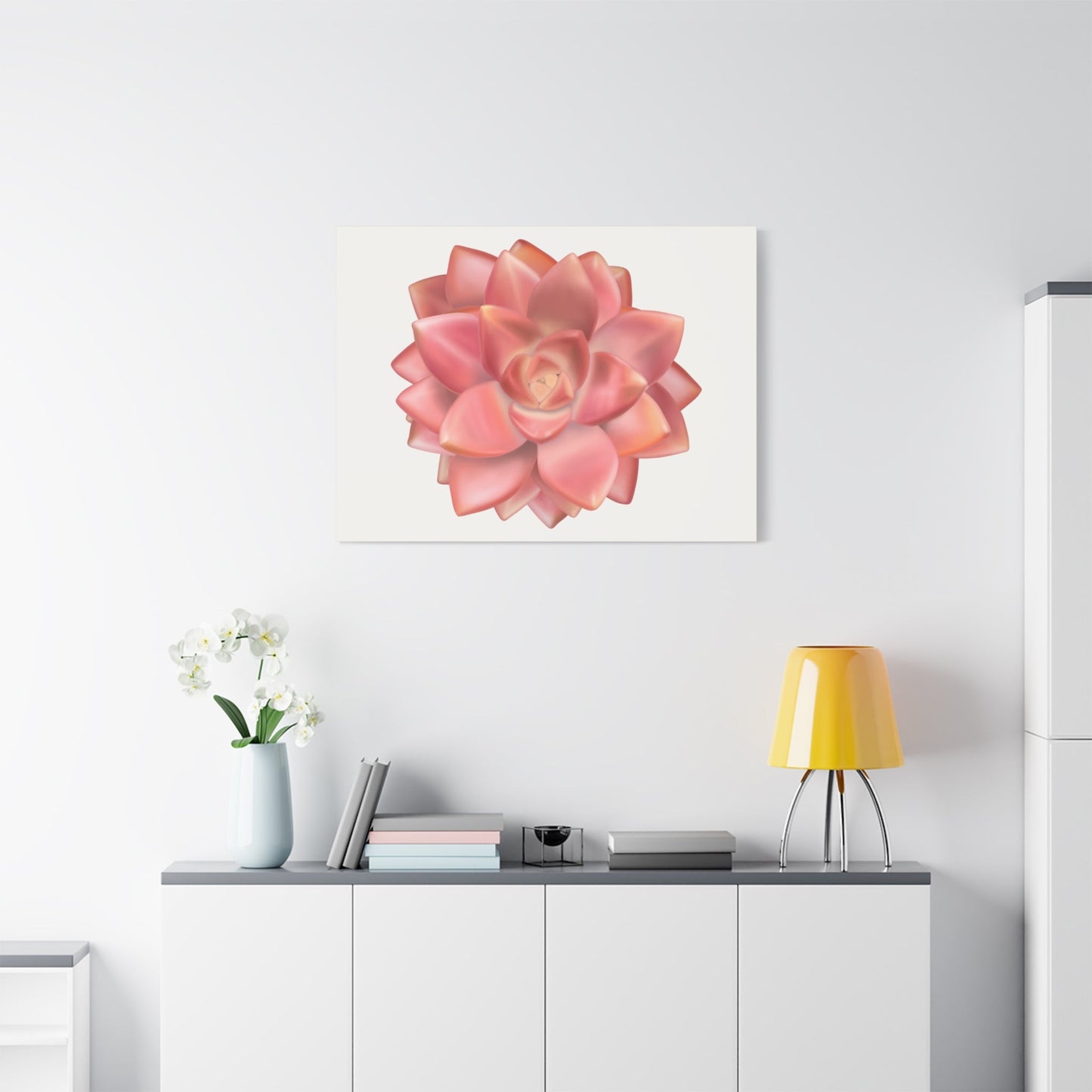 Graptosedum California Sunset Succulent Canvas Print – Botanical Wall Art