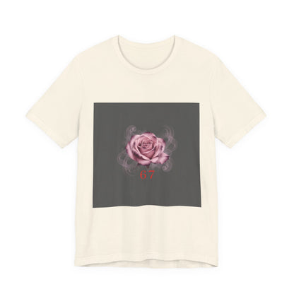 6 7 Rose Smoke Tee | Viral Valentine's Gothic Rose Shirt | 6 7 Meaning Dark Romance