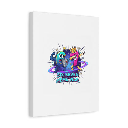 Six Seven Meme War Canvas | Legendary Internet Battle Art, Viral Culture Wall Decor