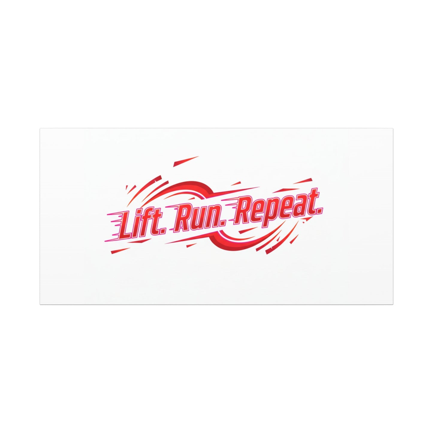 Lift Run Repeat Canvas | Fitness Wall Art, Gym Motivation