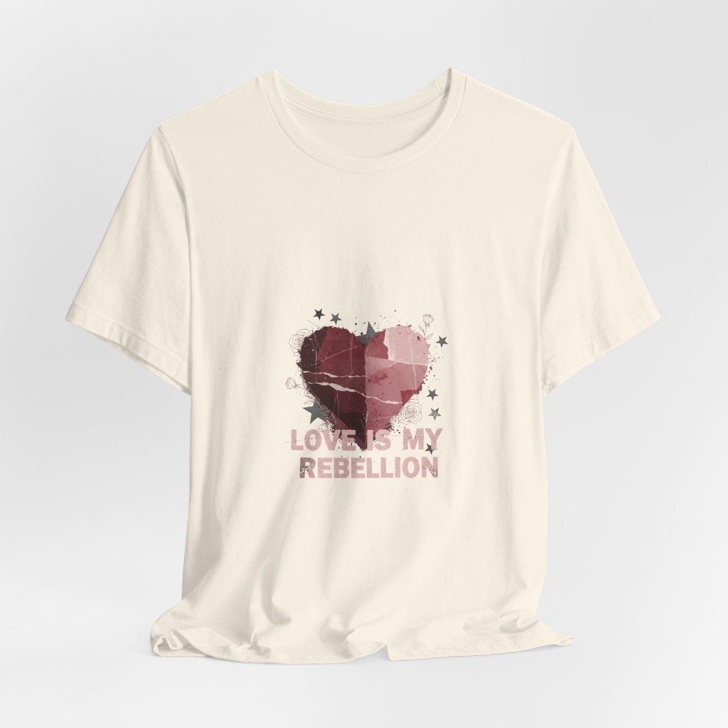 Love Is My Rebellion Tee | grunge heart shirt, distressed love tee