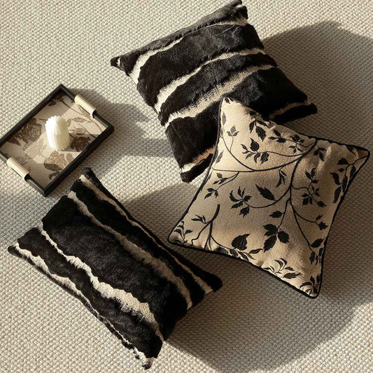 Mid-century Modern Light-luxury Sofa Throw Pillow With A Premium Feel Bed Waist Cushion Cover