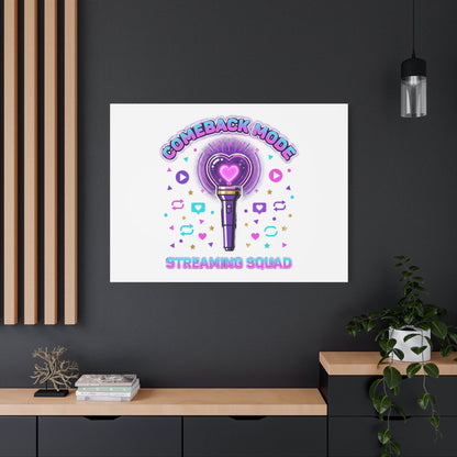 Comeback Mode Lightstick Canvas | K-pop Comeback, Streaming Squad