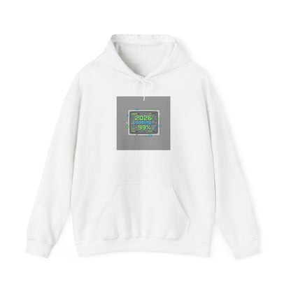 2026 Loading 99% Hoodie | NYE countdown graphic, retro system UI