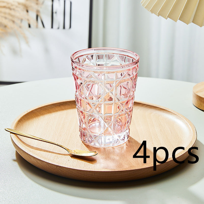 Creative Light Luxury Color Checkered Whisky Cup