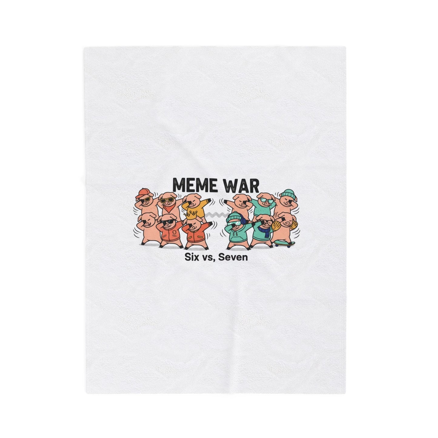 Meme War Plush Blanket | Disco Florals, Retro Paisley Throw