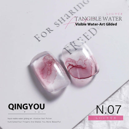 Quick-drying Nail Art Watercolor Shading Fluid Pearlescent Gradient Ink White Gilding Smoke