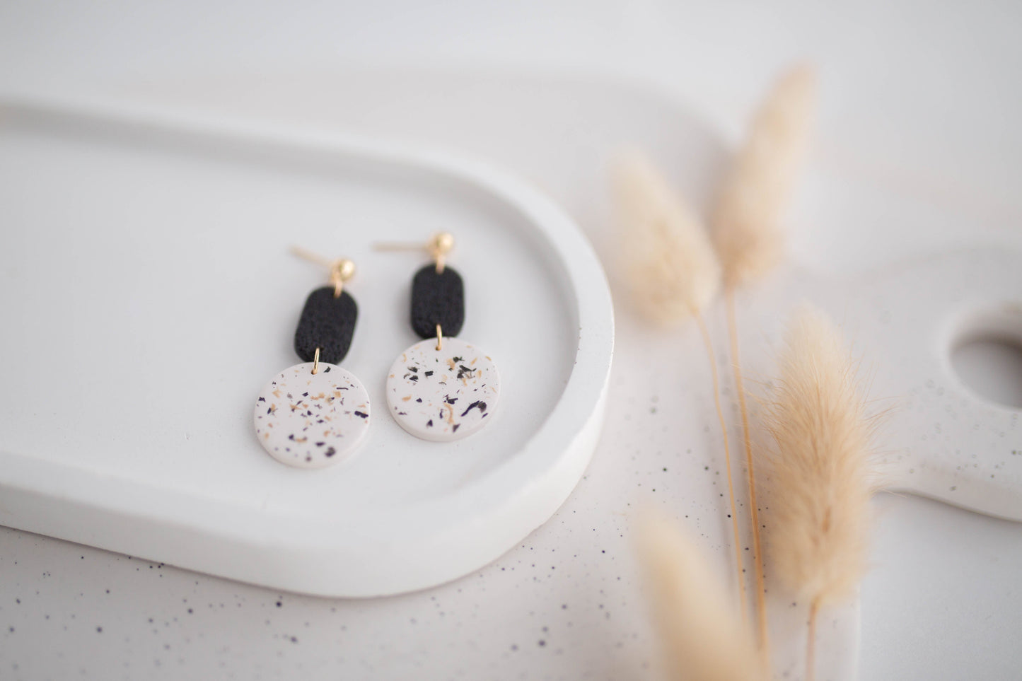 Clay Earrings | Neutral Dangles | All Things Neutral Collection