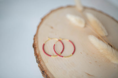 Beaded Earrings | Share the Love Hoops