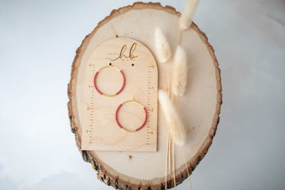 Beaded Earrings | Share the Love Hoops