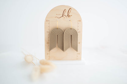 Clay Earrings | Arch Hoops | All Things Neutral Collection