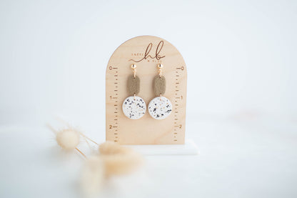Clay Earrings | Neutral Dangles | All Things Neutral Collection