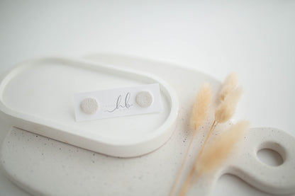 Clay Earrings | Neutral Studs | All Things Neutral Collection
