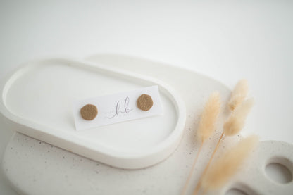 Clay Earrings | Neutral Studs | All Things Neutral Collection