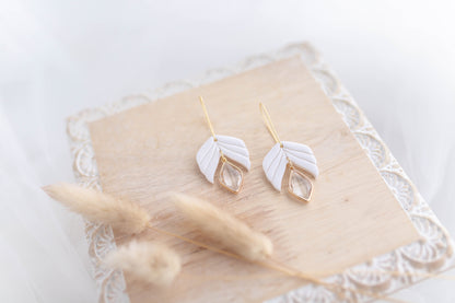 Clay Earrings | Floral Longline Hoops  | Luxe Collection