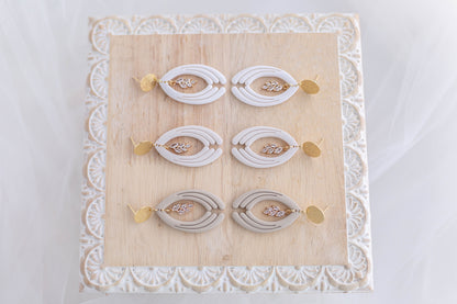 Clay Earrings | Luxe Crystal Long Dangles | Luxe Collection