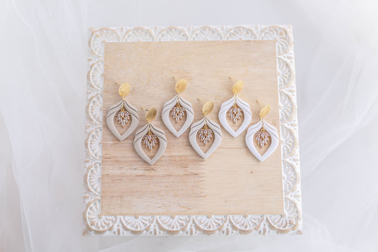 Clay Earrings | Luxe Crystal Dangles | Luxe Collection