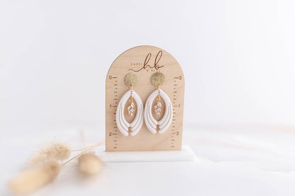 Clay Earrings | Luxe Crystal Long Dangles | Luxe Collection