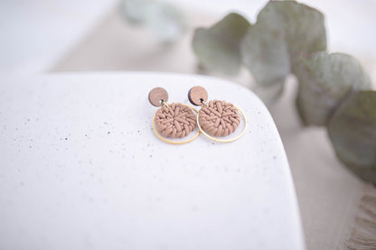Clay Earrings | Rattan Dainty Dangles | Picnic Basket Collection