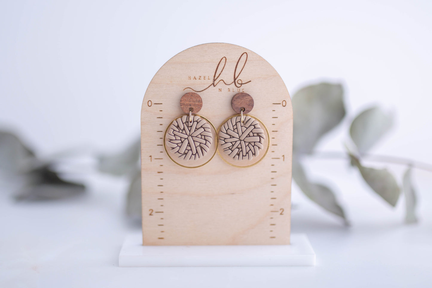Clay Earrings | Rattan Dainty Dangles | Picnic Basket Collection