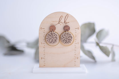 Clay Earrings | Rattan Dainty Dangles | Picnic Basket Collection