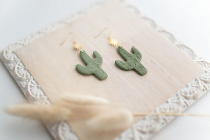 Clay earring | sage cactus | Southwest Collection